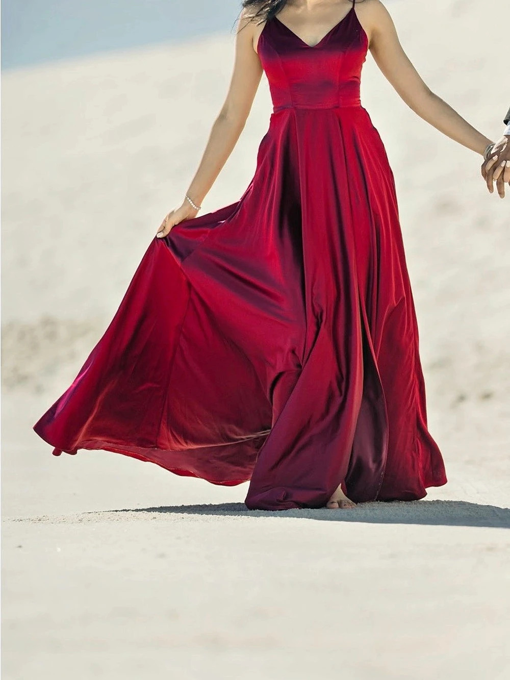 Red Maxi Dress Like New